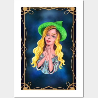 Yellow hair virgo witch Posters and Art